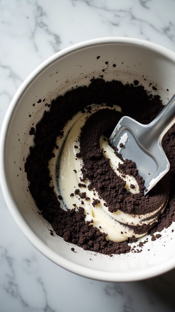 combine ingredients with cream