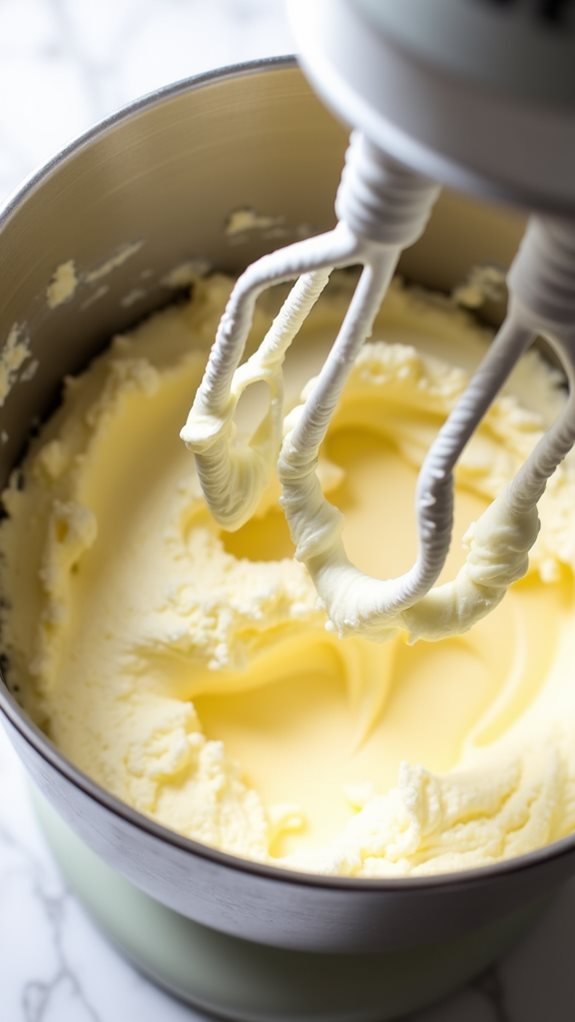 cream butter with sugar