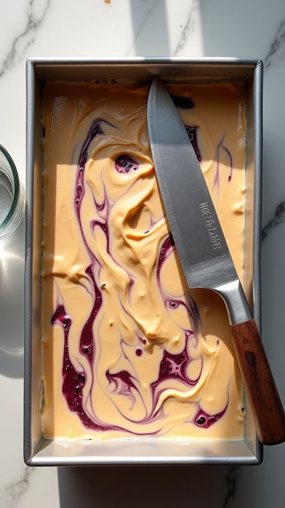 cutting ice cream squares
