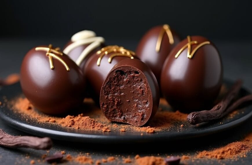 decadent chocolate truffle eggs