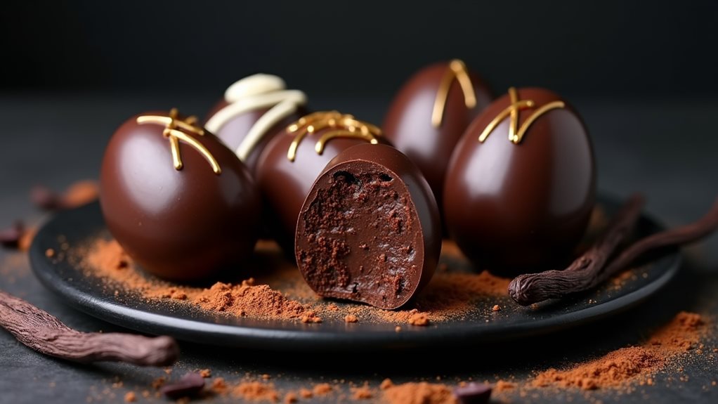 decadent chocolate truffle eggs