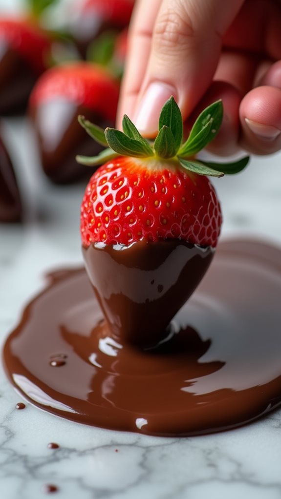 dip strawberries in chocolate