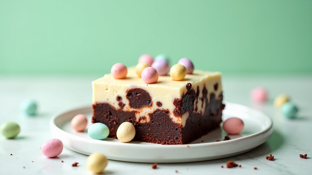 easter themed cheesecake brownies recipe