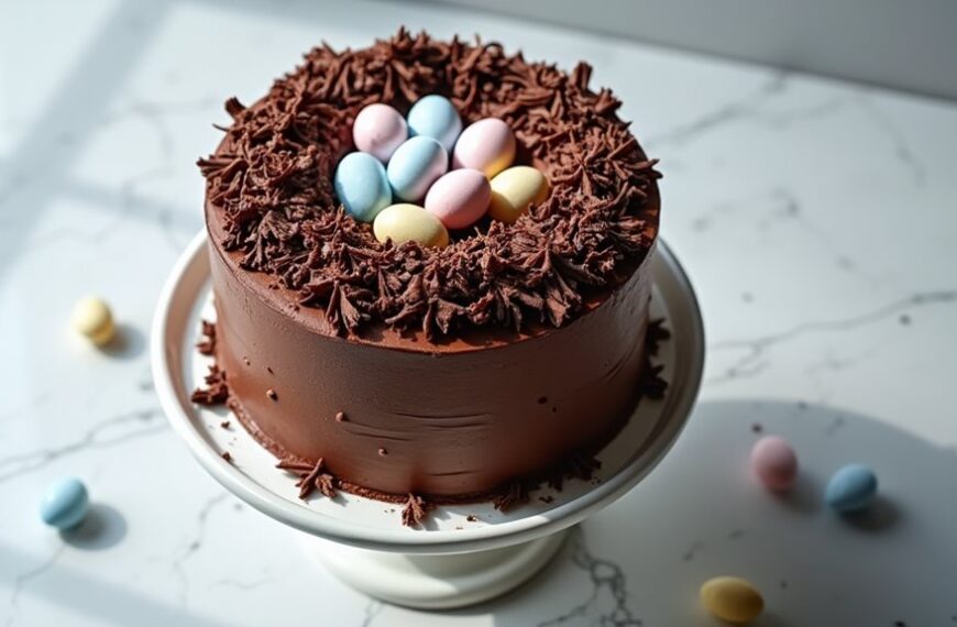 festive springtime dessert creation