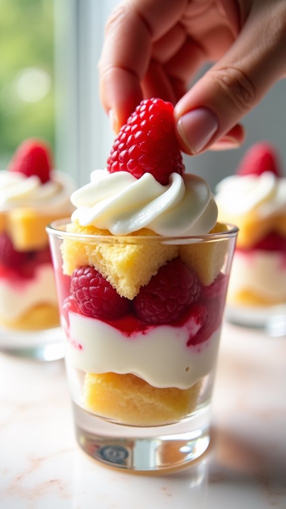 garnish with fresh berries