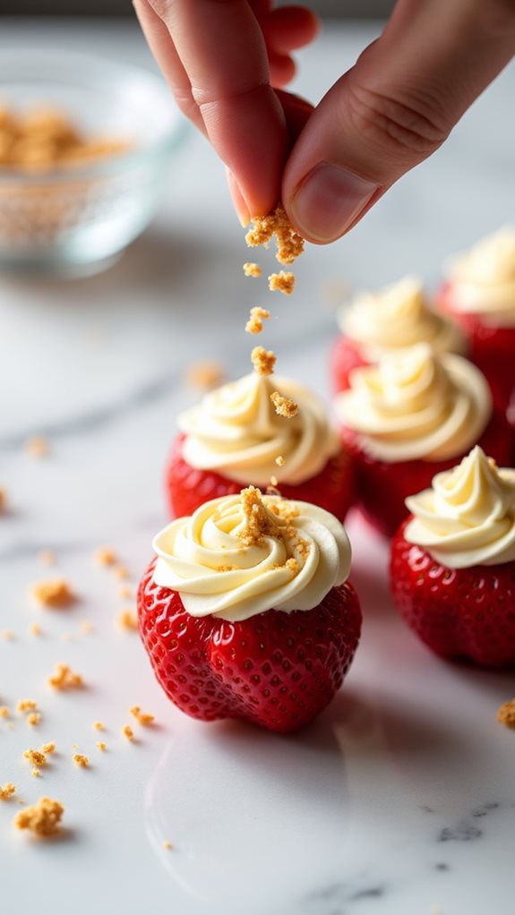 garnish with graham cracker
