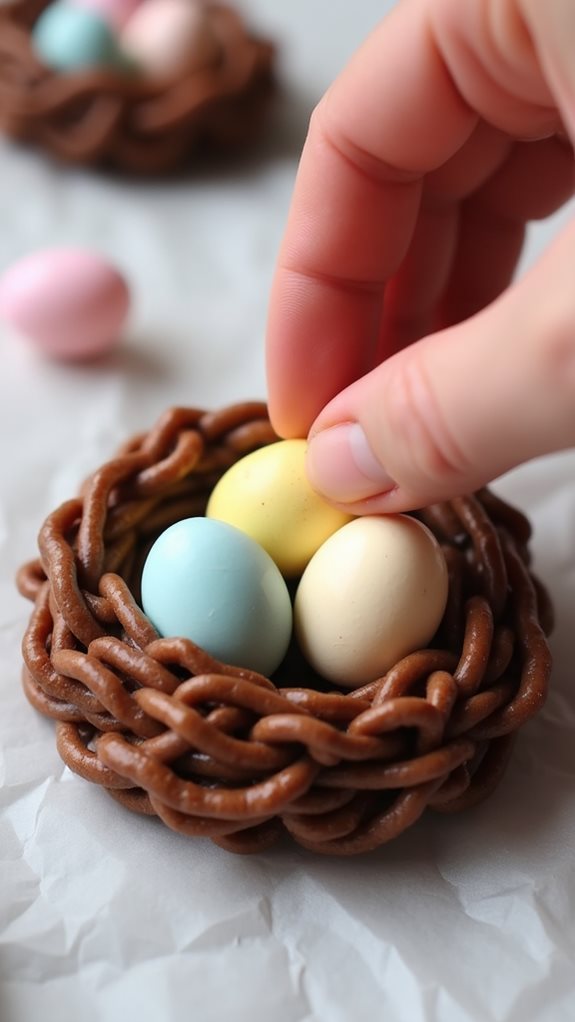 include colorful candy eggs