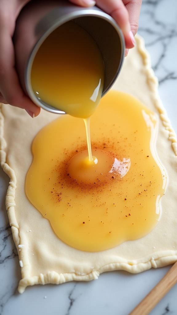 incorporate warm butter mixture