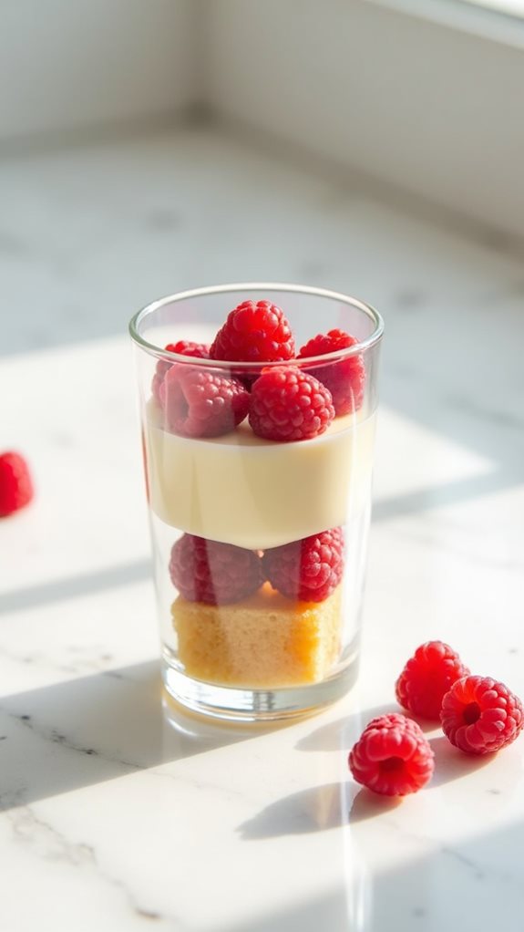 layer glass cups carefully