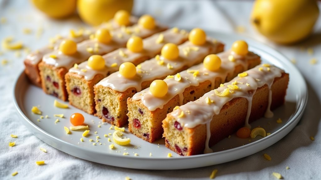 lemon flavored easter cake slices