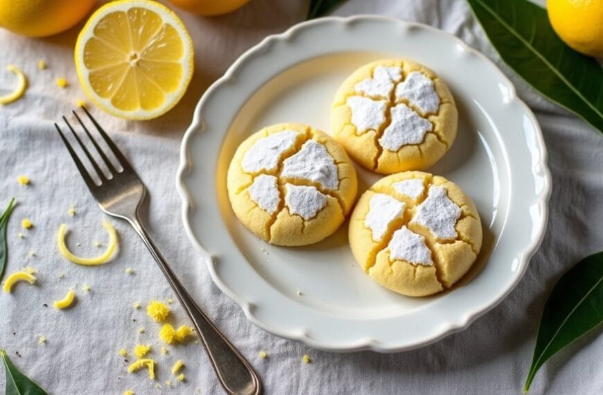 lemon flavored sweet cookies recipe