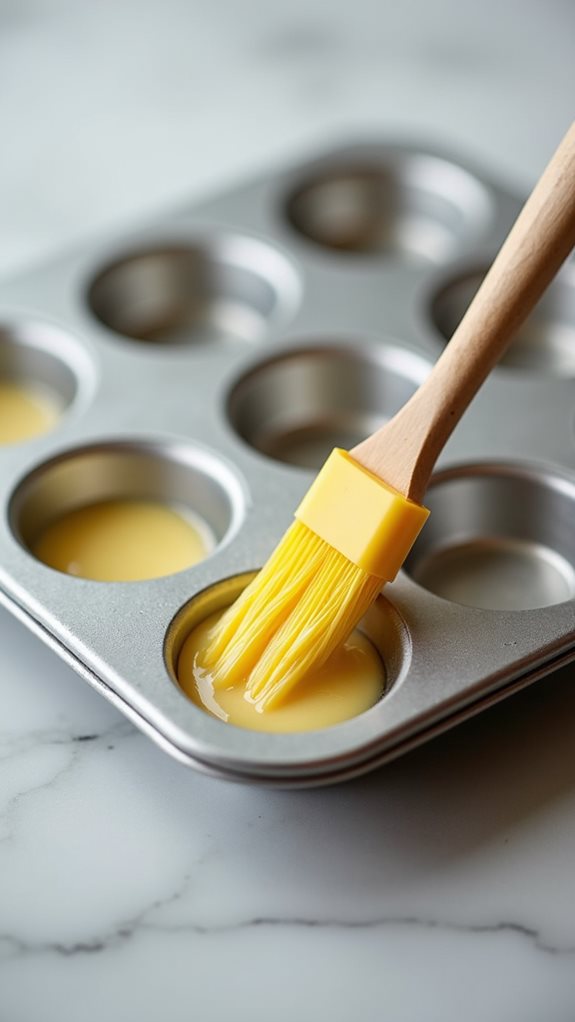 lightly grease baking mold