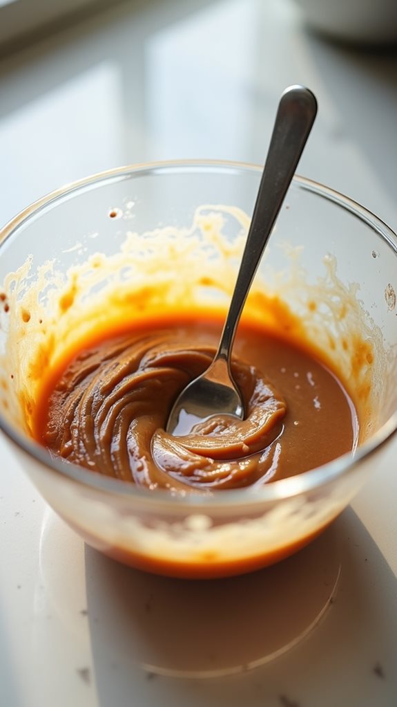 melt butter with chocolate