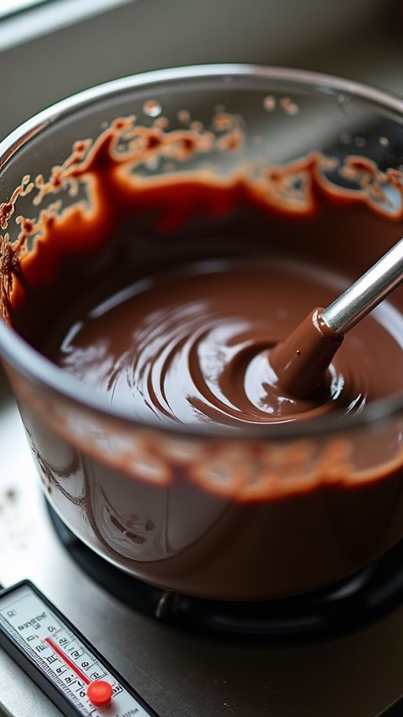 melt chocolate with caution
