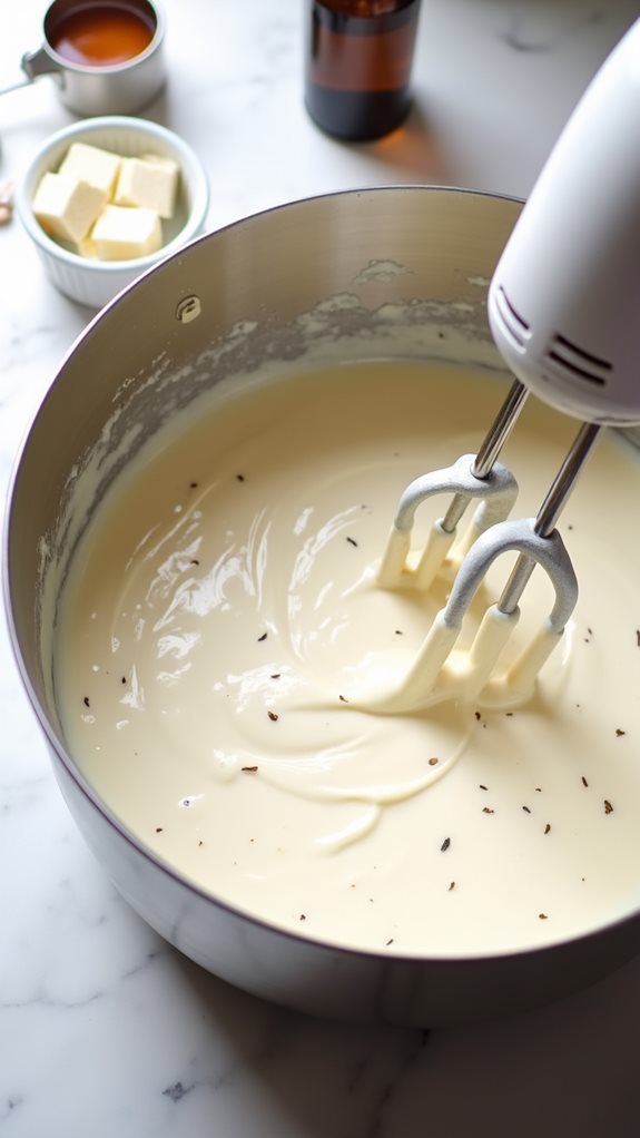 mix cream cheese filling