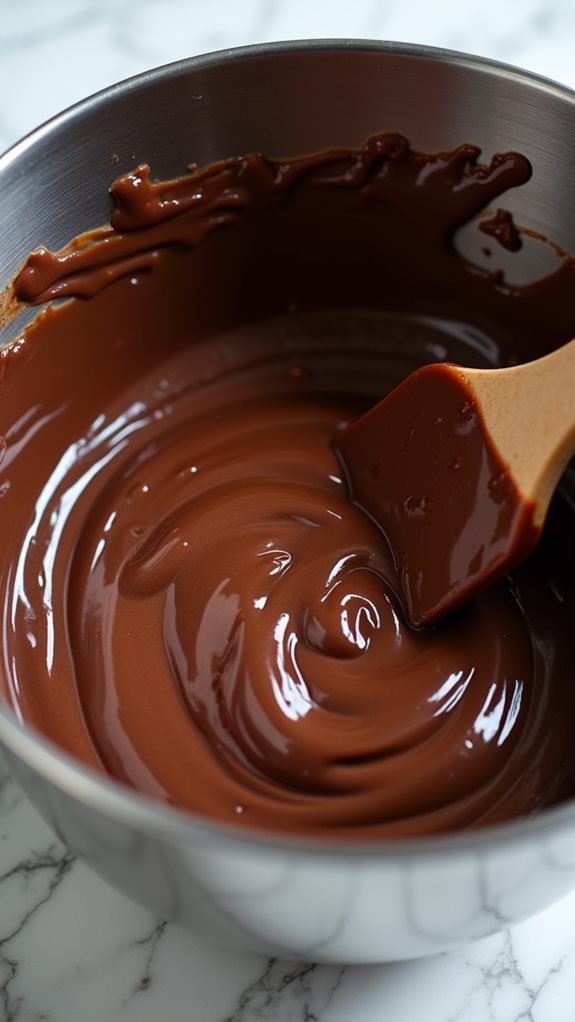 mix milk with chocolate