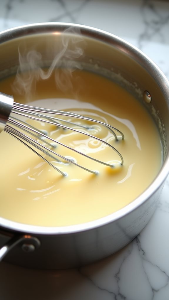 prepare vanilla pudding mixture