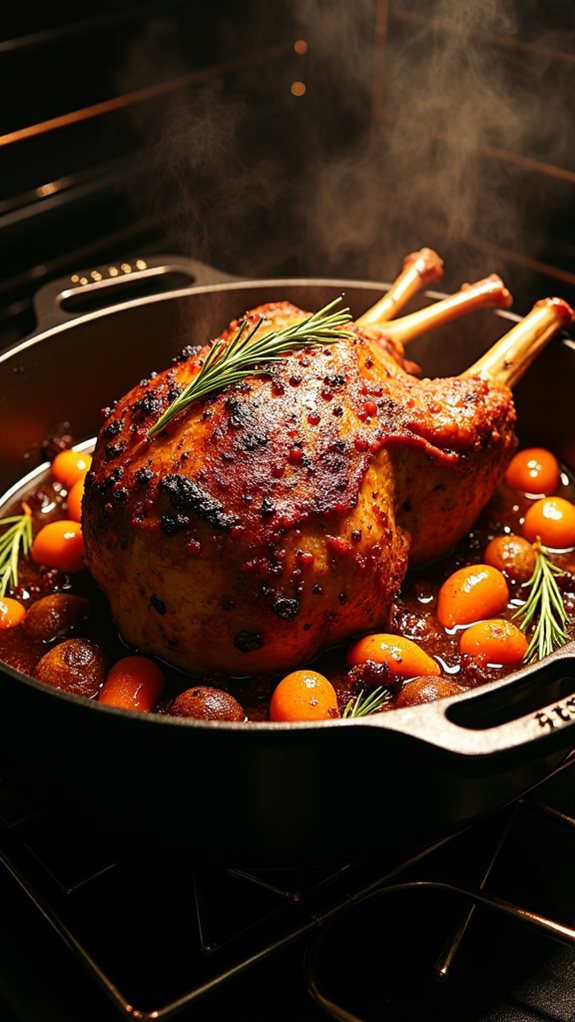 roast lamb for ninety minutes