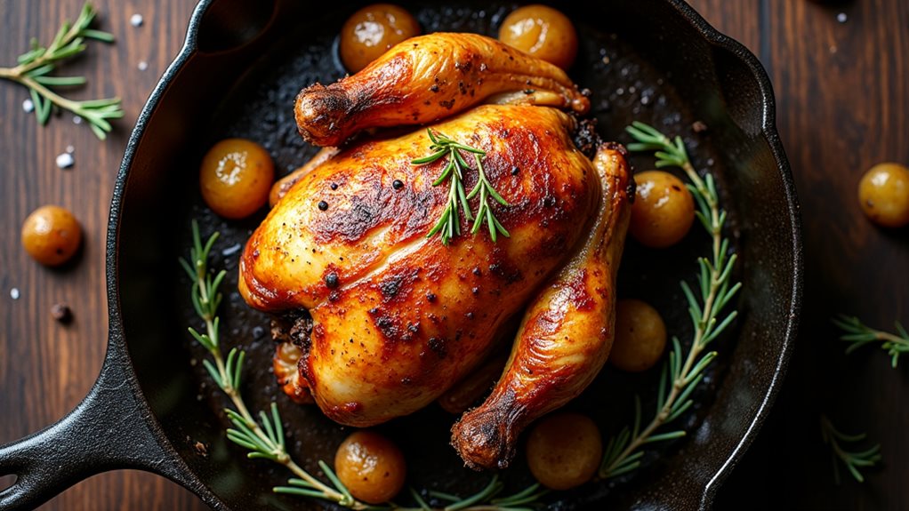 roasted chicken with potatoes