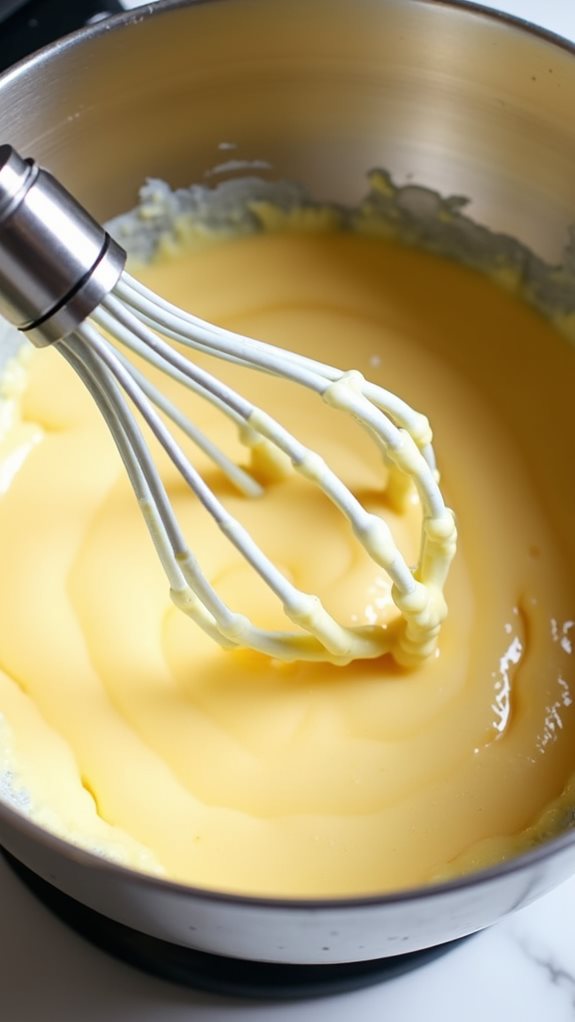 whisk eggs until fluffy