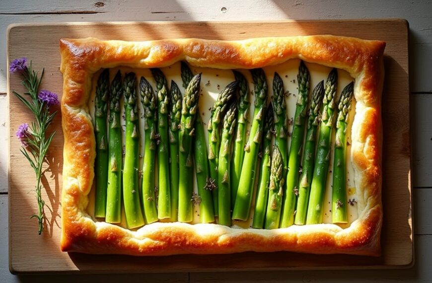 asparagus goat cheese tart