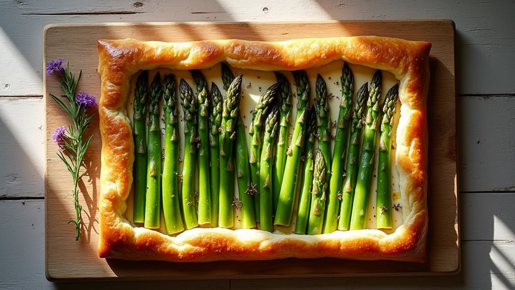 asparagus goat cheese tart