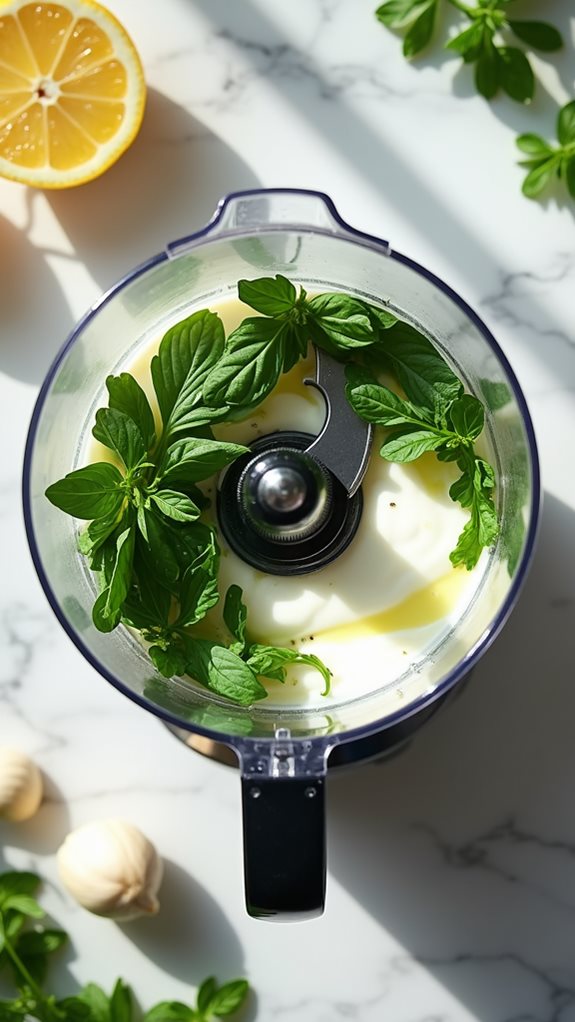 blend dip ingredients together