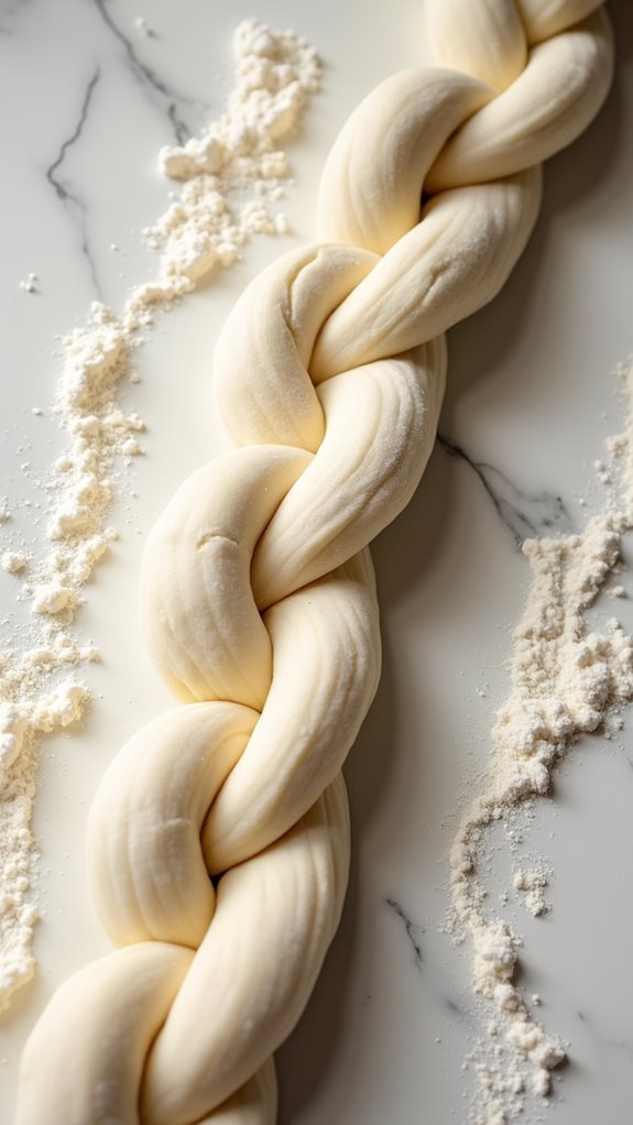 braid and shape the dough