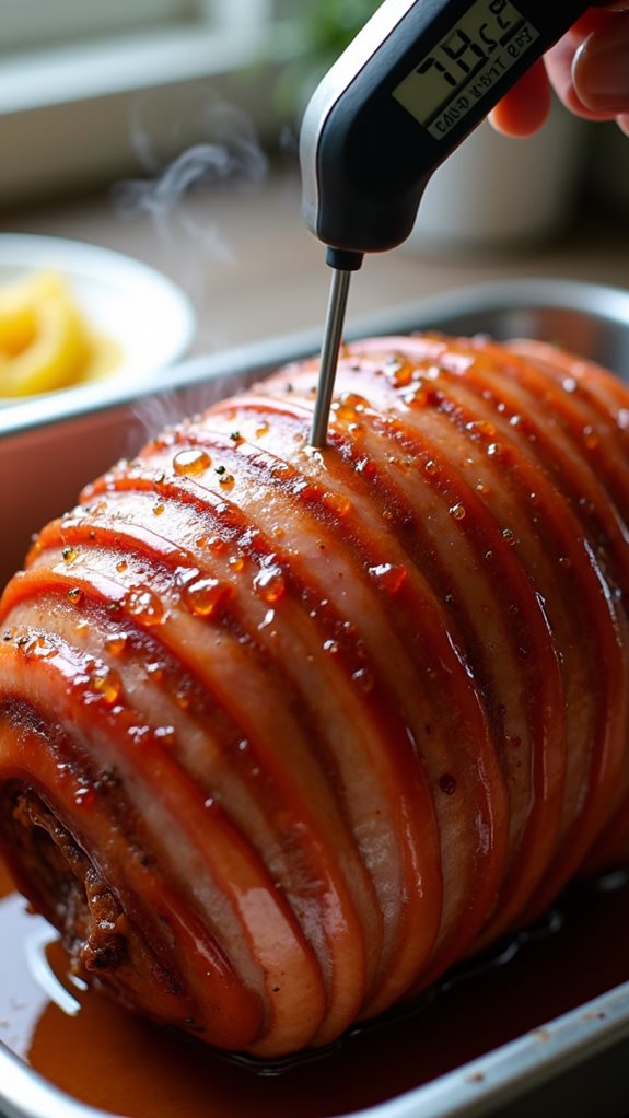 check meat temperature carefully