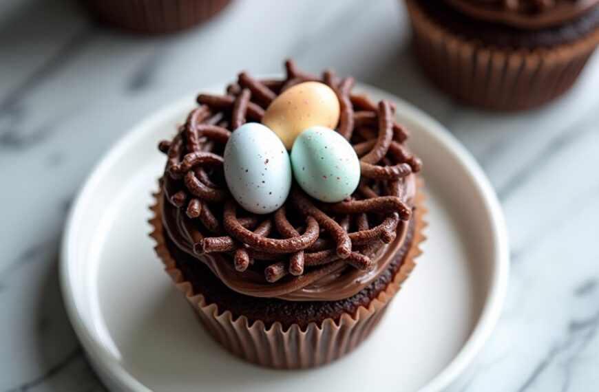 chocolate cupcakes with eggs