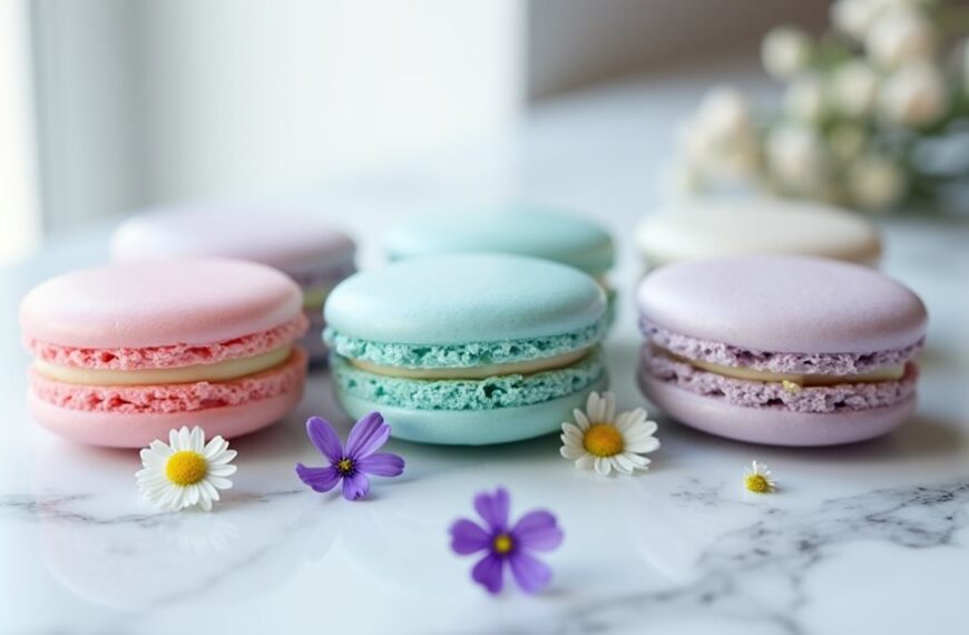colorful springtime dessert treats