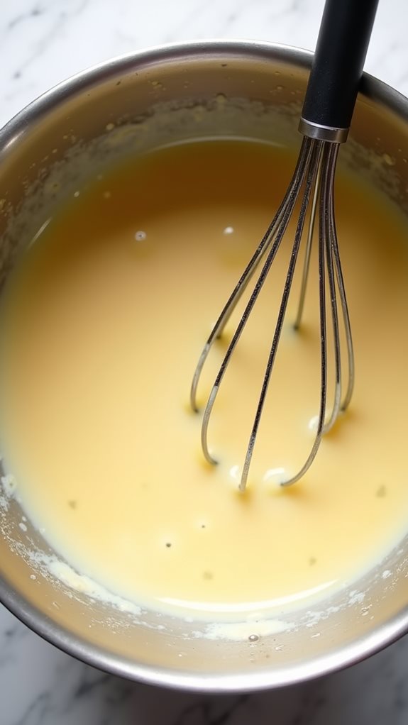combine liquid ingredients thoroughly