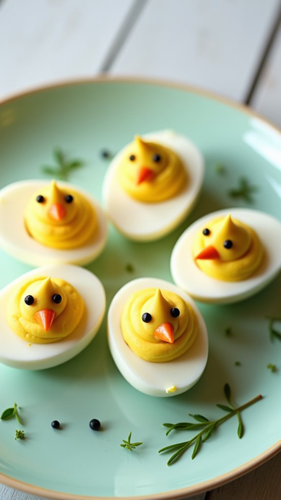 decorate eggs as chicks