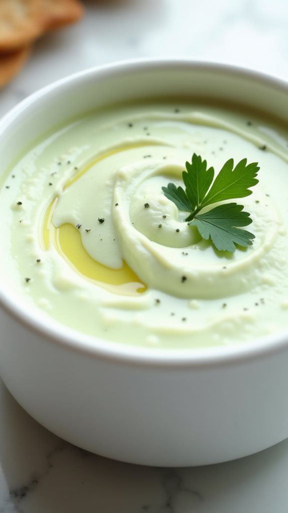 dip placed in bowl