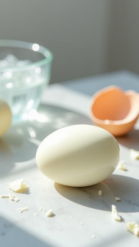 gently peel the eggs