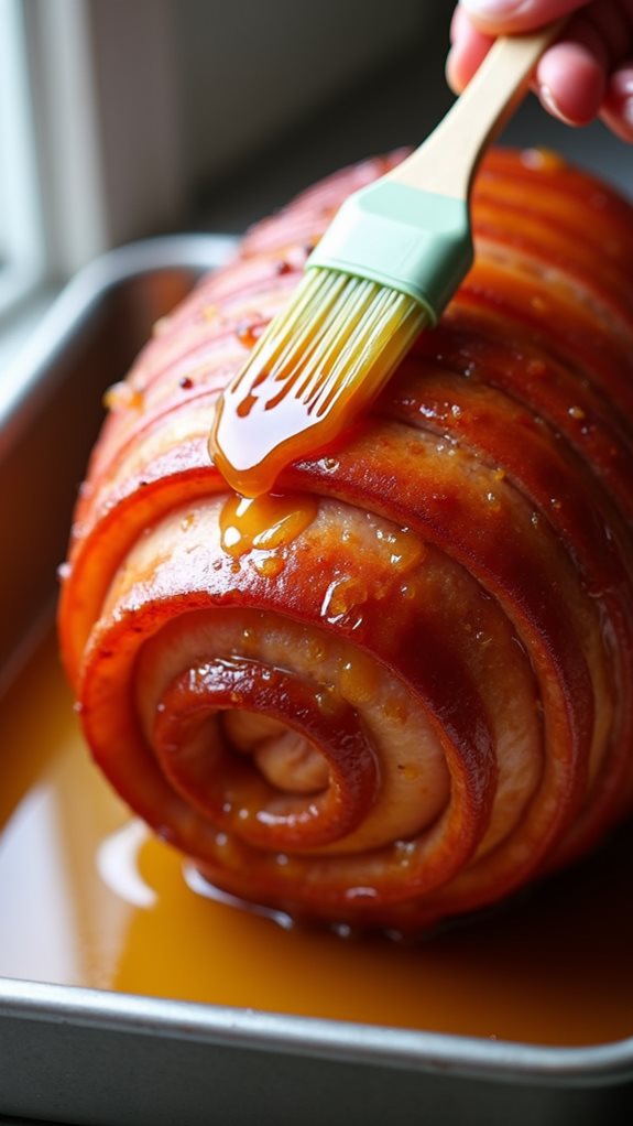 glaze with honey coating
