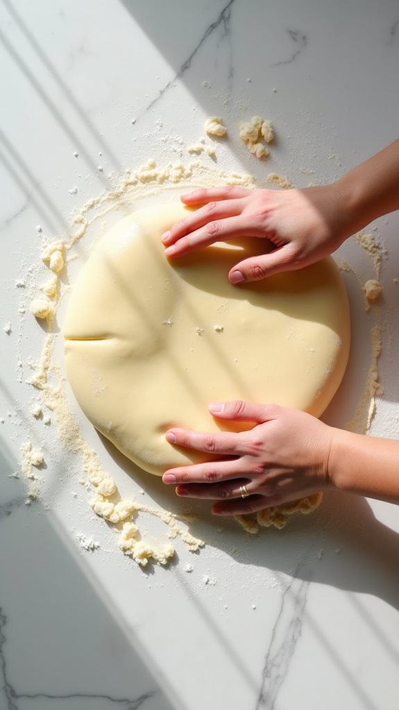 knead dough until elastic