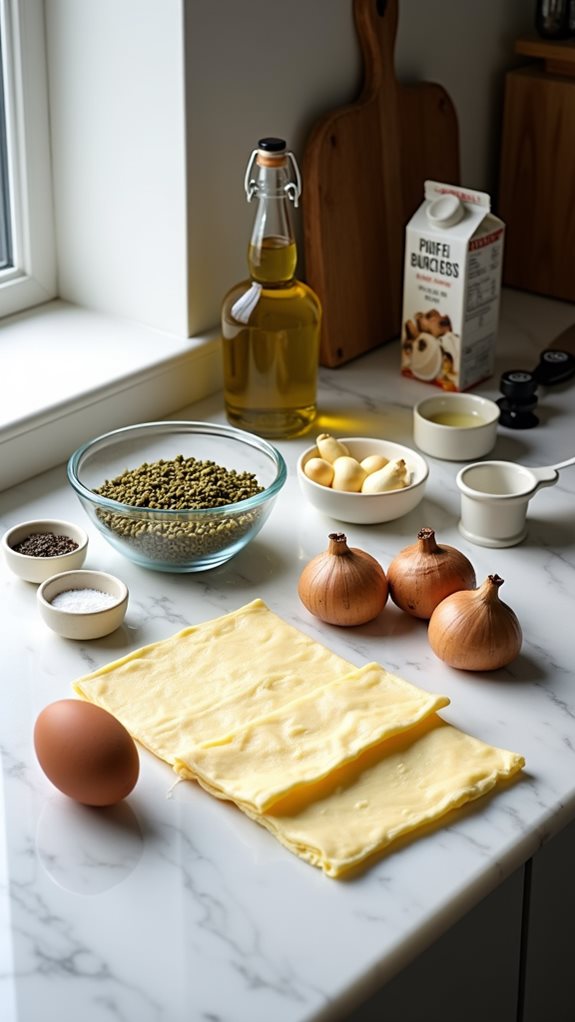 prepare workspace and ingredients