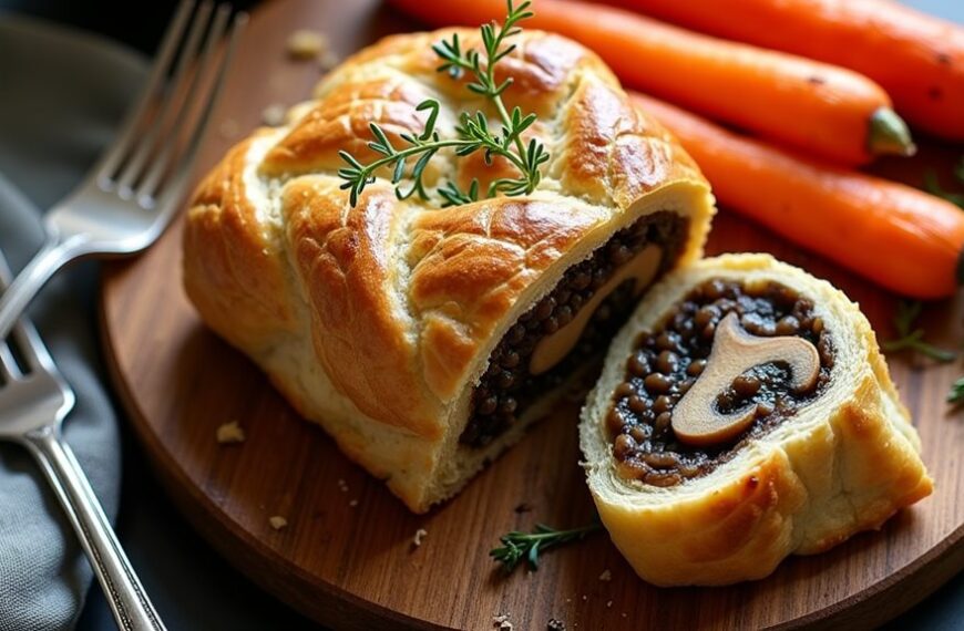 savory vegetarian pastry dish