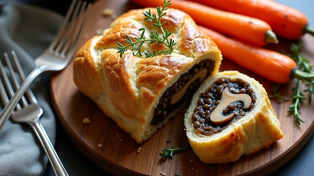savory vegetarian pastry dish