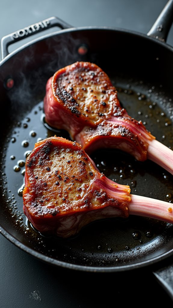 sear lamb until golden