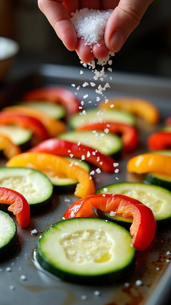 season vegetables with salt
