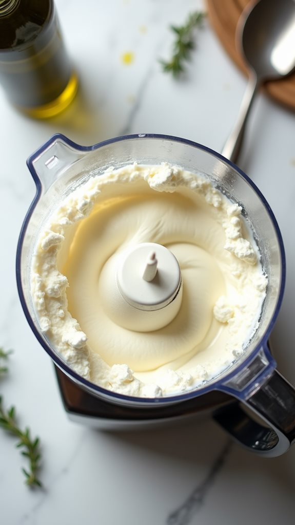 smooth whipped feta preparation