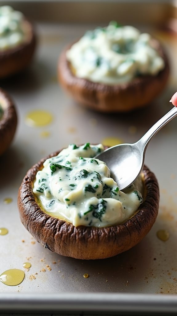 stuff mushrooms with filling