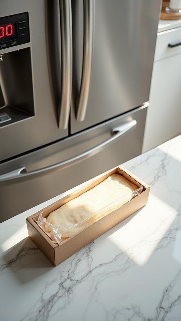 thaw dough in refrigerator