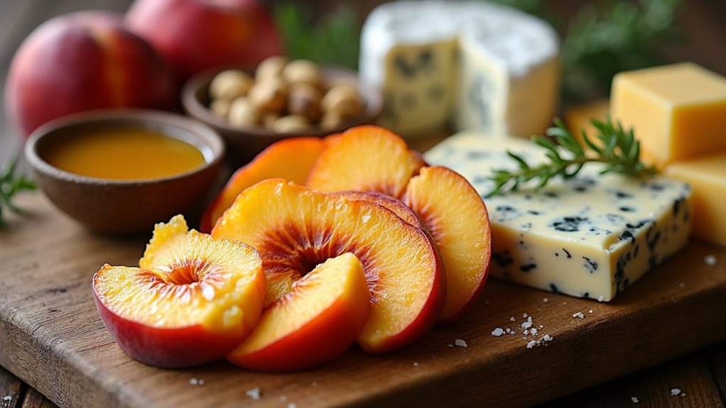 cheese and peach harmony