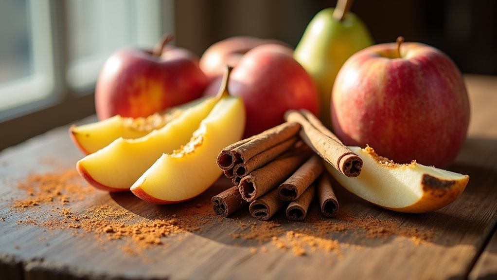 cinnamon paired with fruits