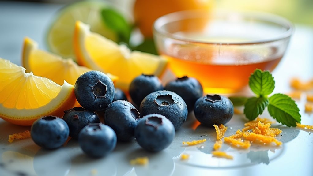 citrus enhances blueberry brightness