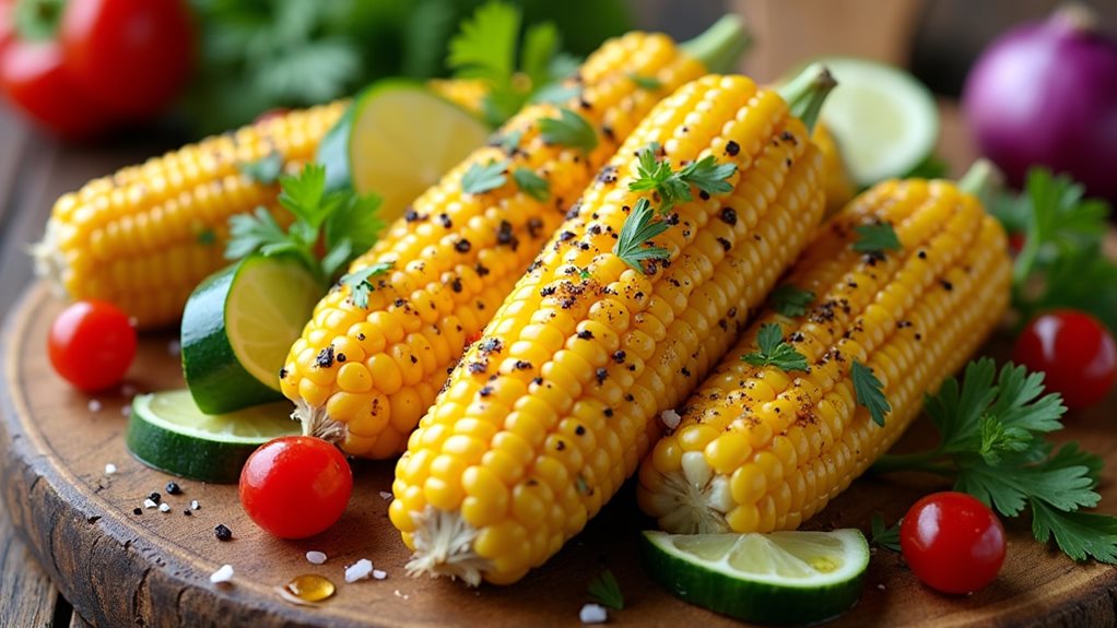 colorful vegetable corn medleys