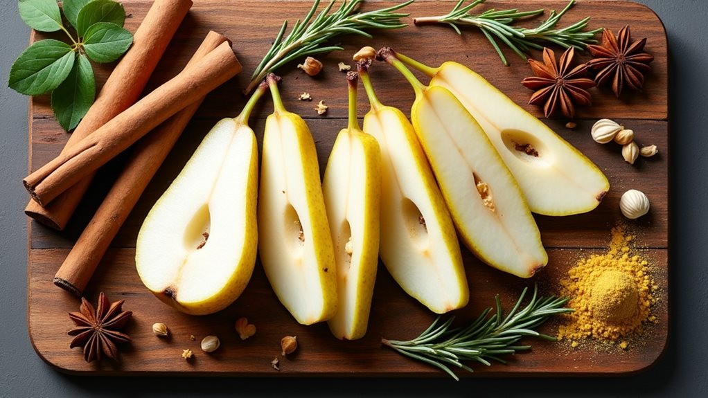 complementary spices for pears